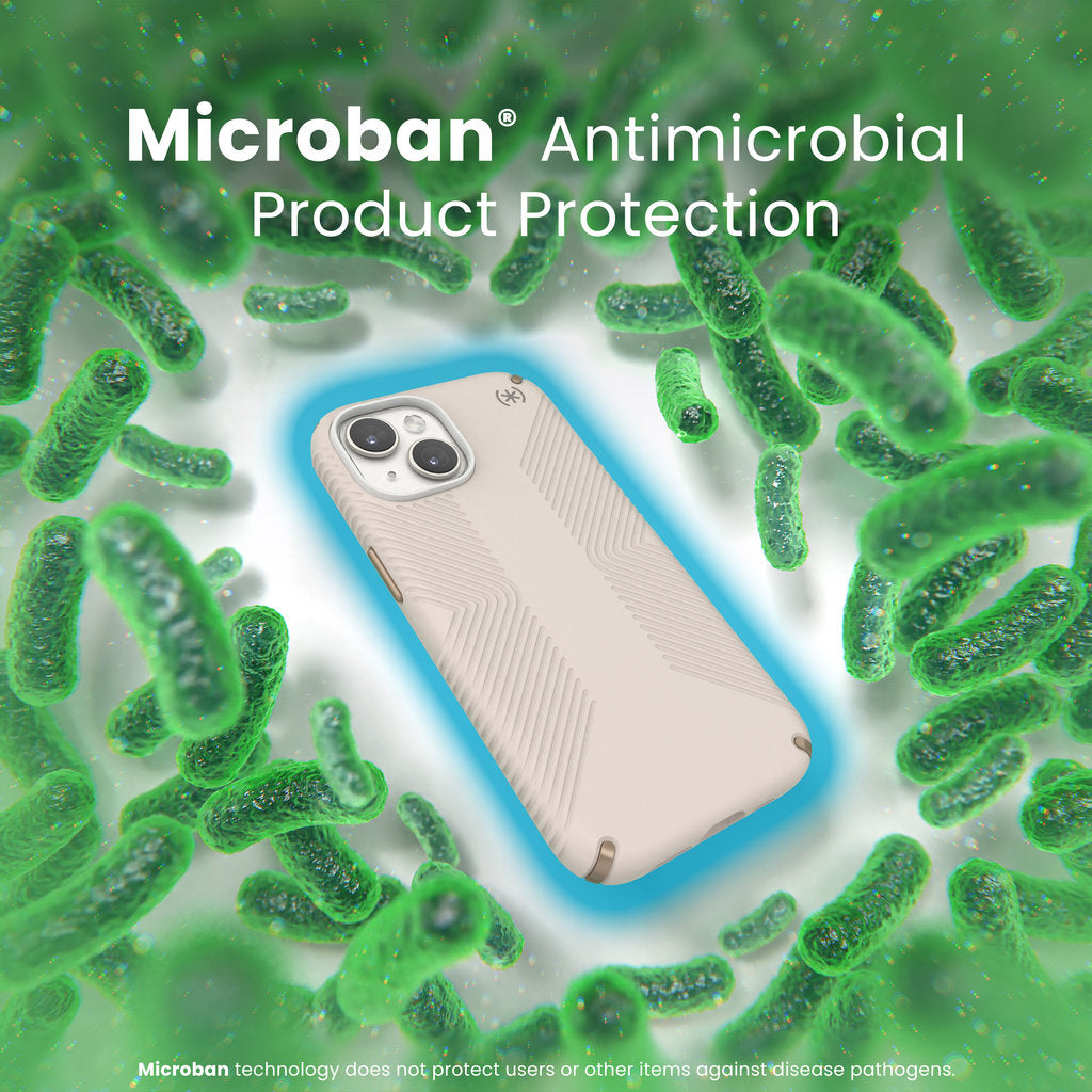 Speck Presidio2 Grip Apple iPhone 17e/16e/15/14/13 Bleached Bone -  with Microban