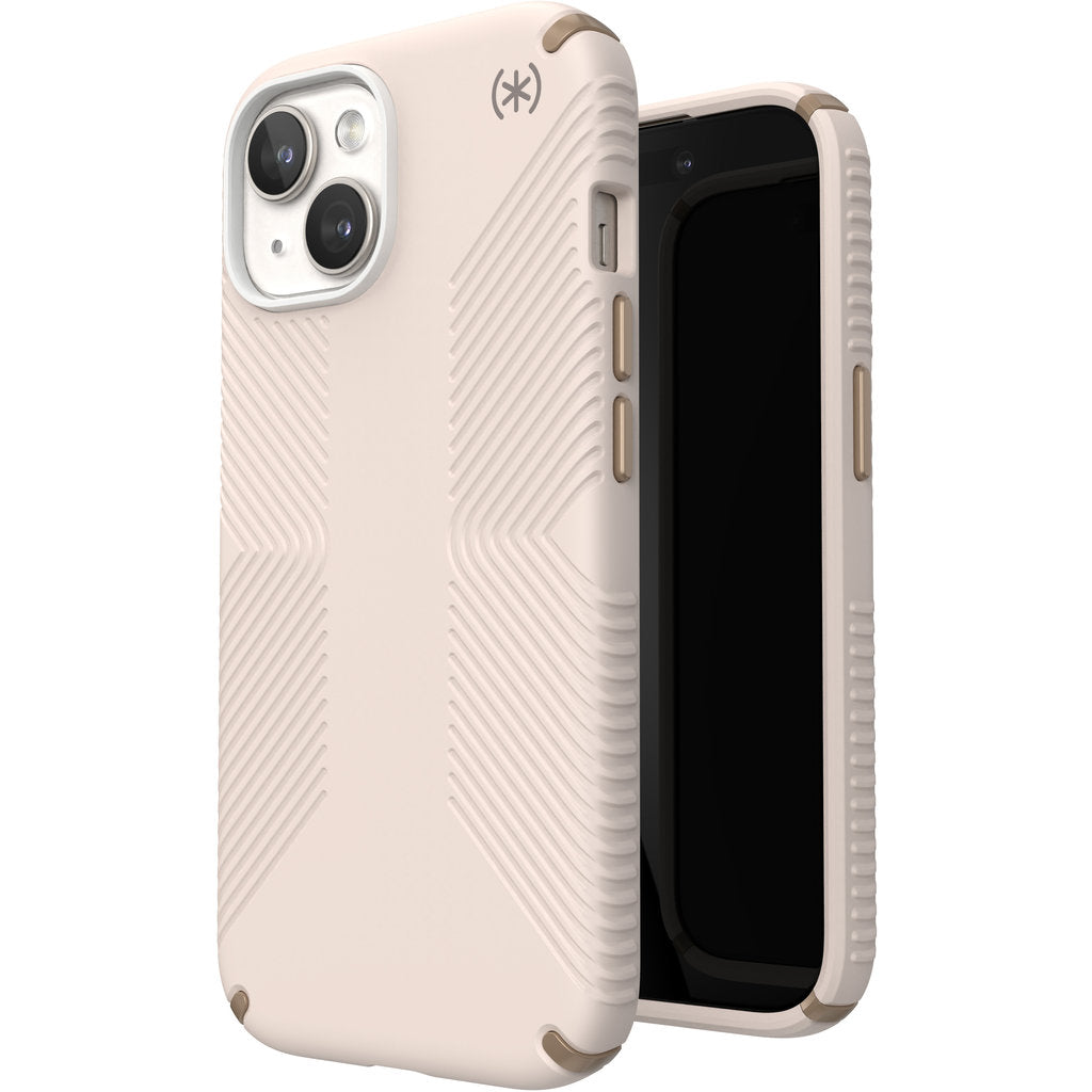 Speck Presidio2 Grip Apple iPhone 17e/16e/15/14/13 Bleached Bone -  with Microban