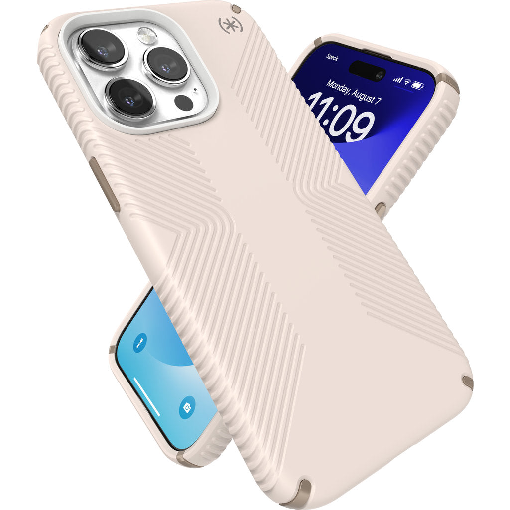 Speck Presidio2 Grip Apple iPhone 15 Pro Max Bleached Bone -  with Microban