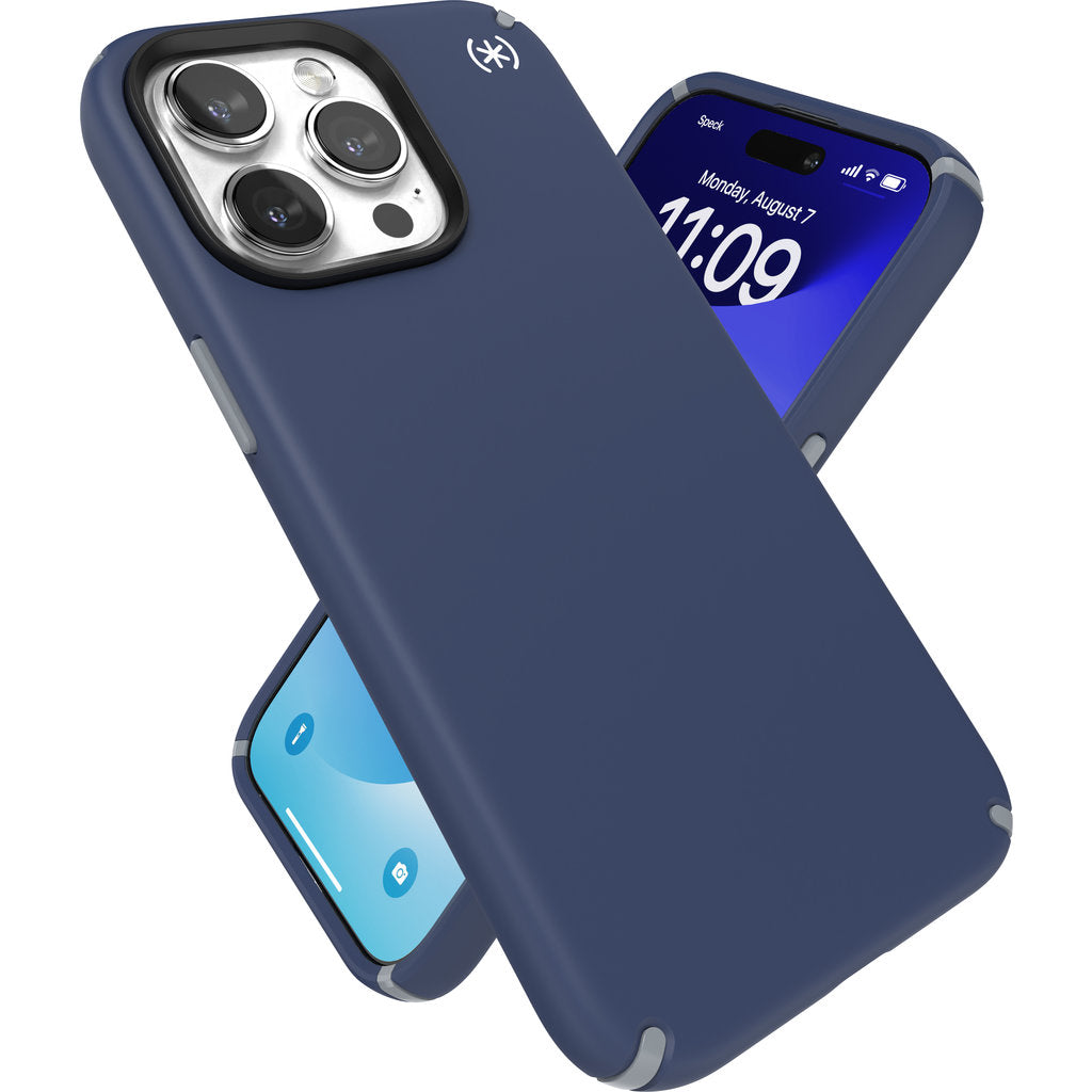 Speck Presidio2 Pro + MS Apple iPhone 15 Pro Max Coastal Blue -  with Microban