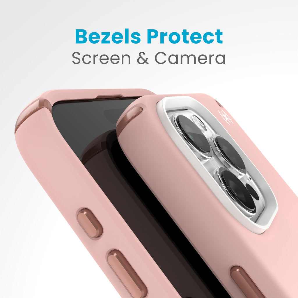 Speck Presidio2 Pro + MS Apple iPhone 15 Pro Max Dahlia Pink -  with Microban
