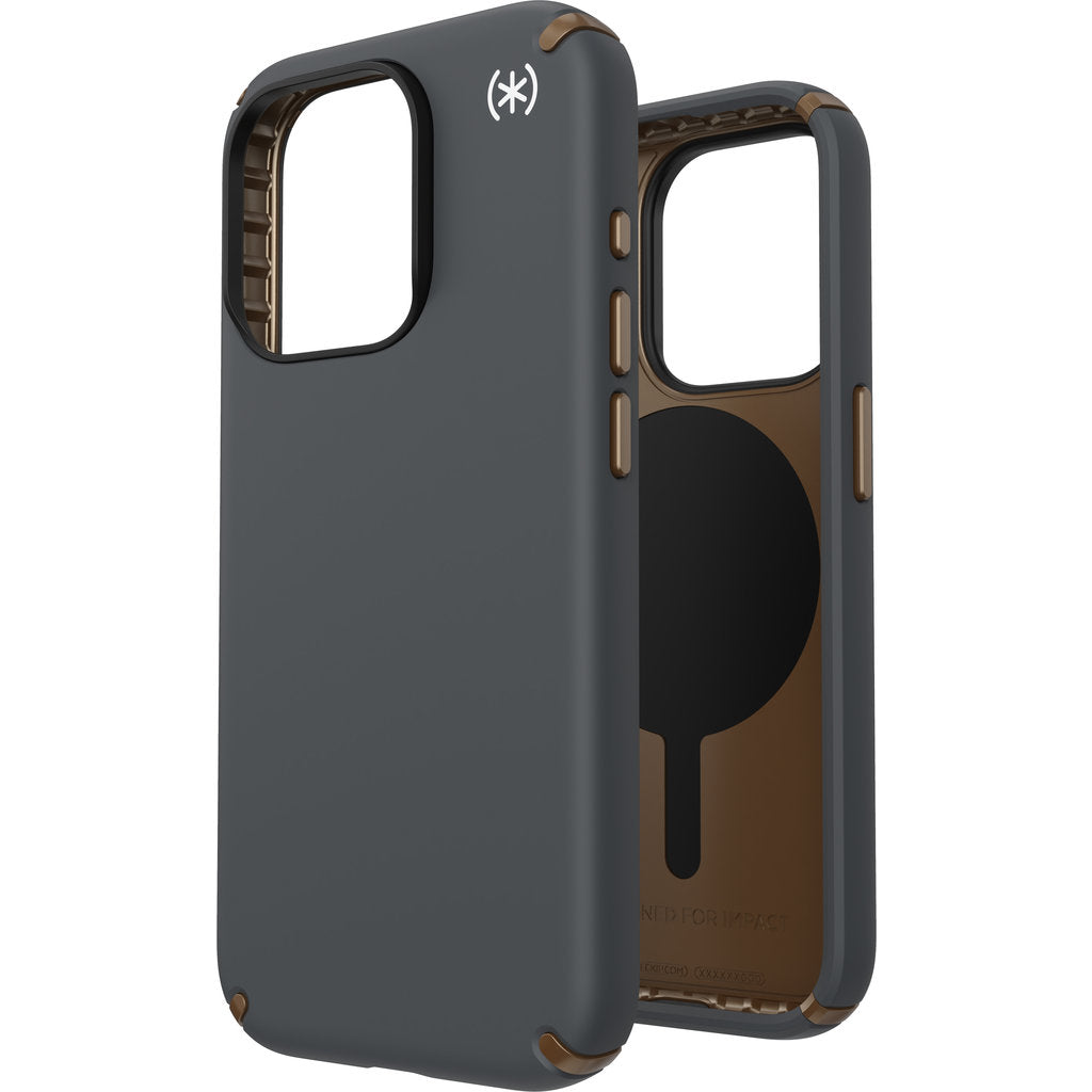 Speck Presidio2 Pro + MS Apple iPhone 15 Pro Charcoal Grey - mit Microban