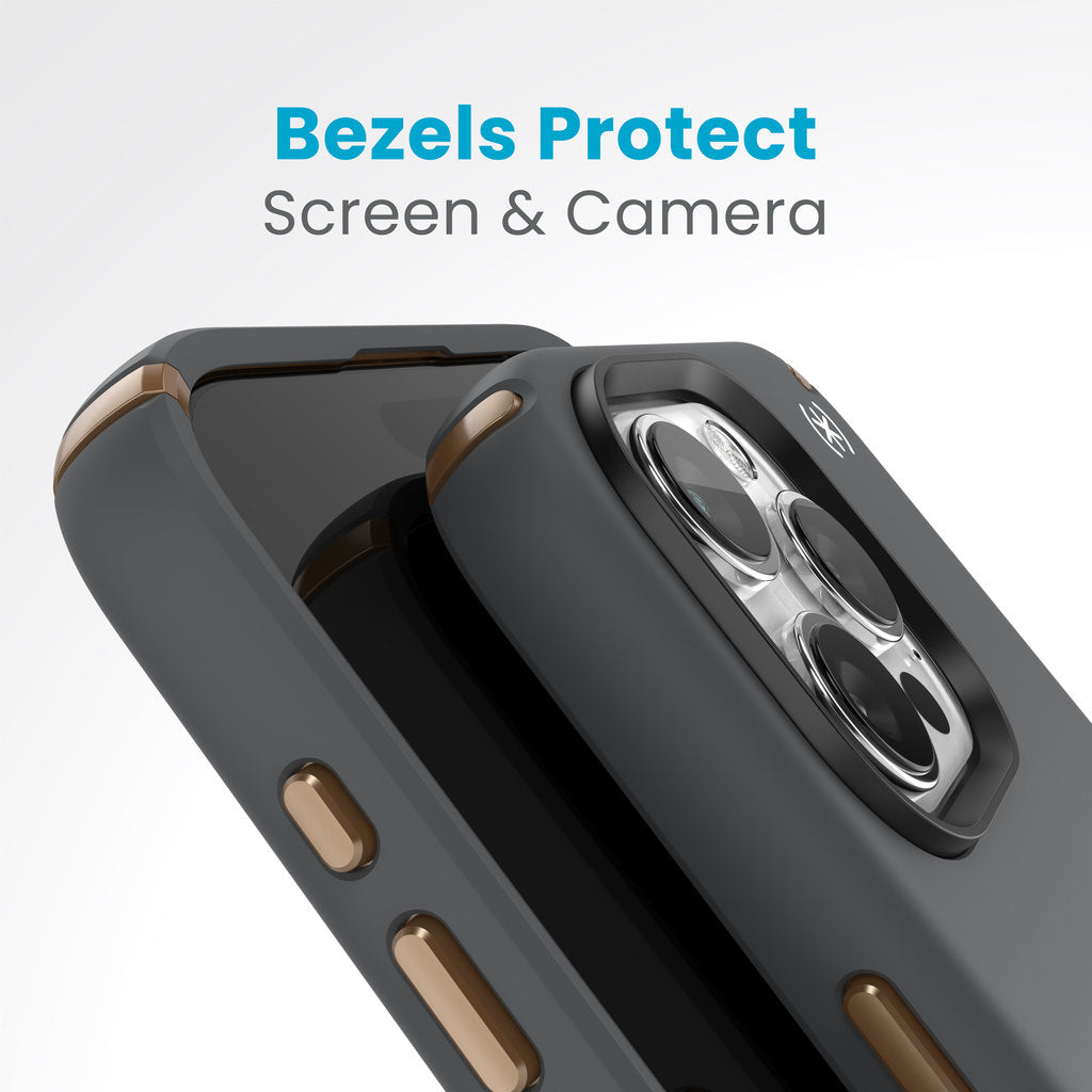 Speck Presidio2 Pro + MS Apple iPhone 15 Pro Max Charcoal Grey -  with Microban