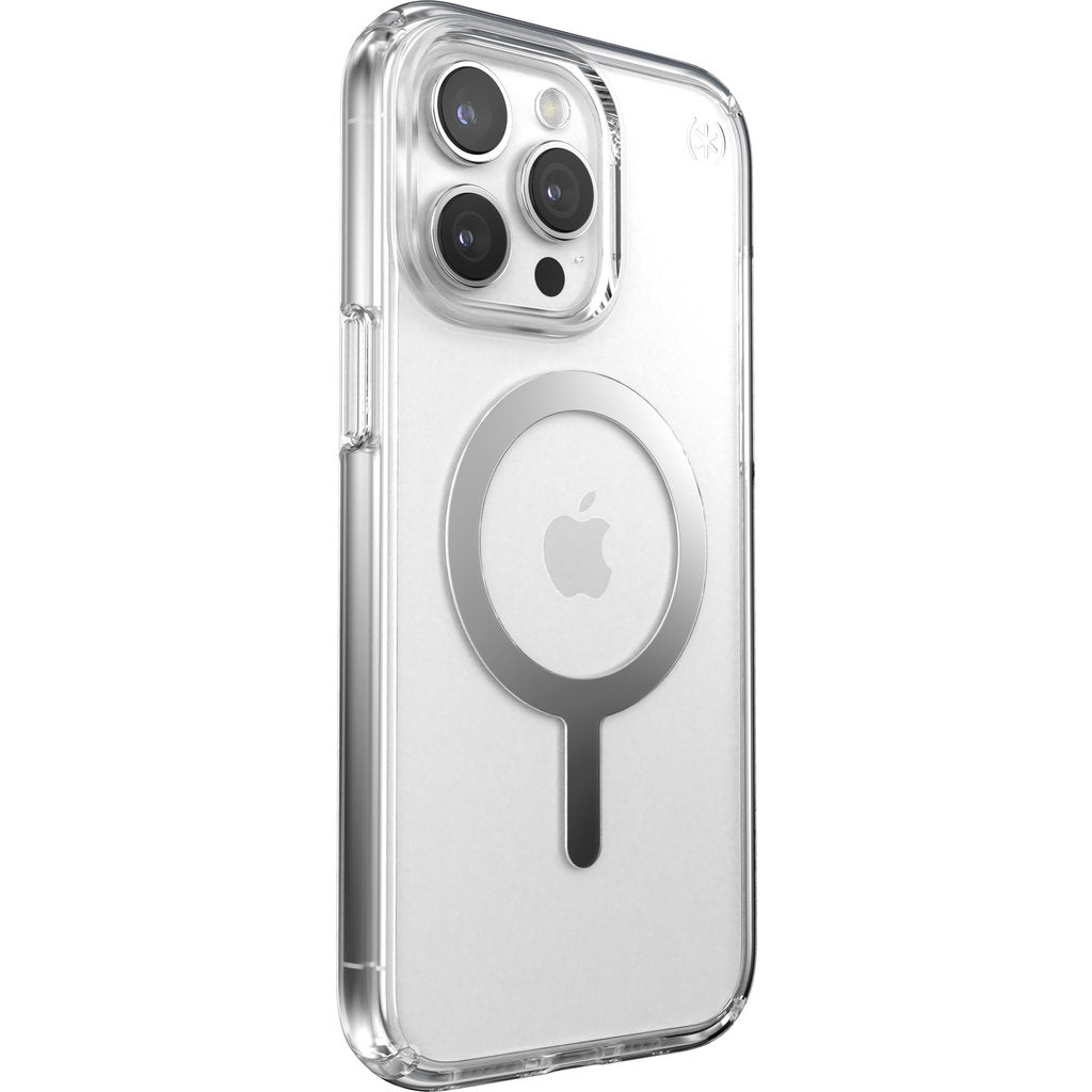 Speck Presidio Perfect Clear + MS Apple iPhone 15 Pro Max Clear - with Microban