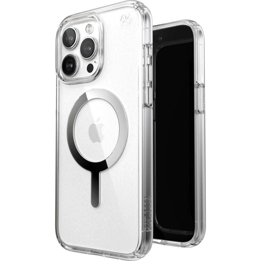 Speck Presidio Perfect Clear + MS Apple iPhone 15 Pro Max Clear - with Microban