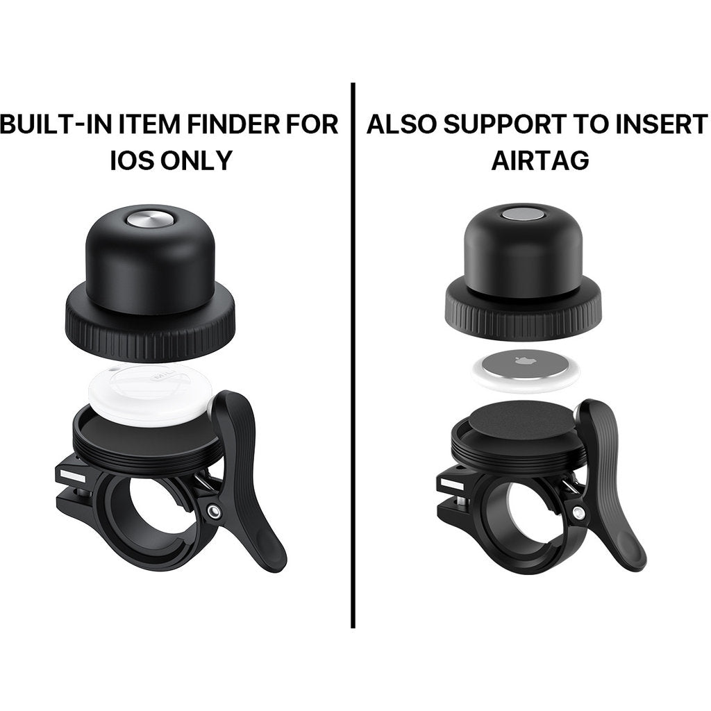 MiLi MiBell Copper Bicycle Anti-Loss Bell iOS - Black
