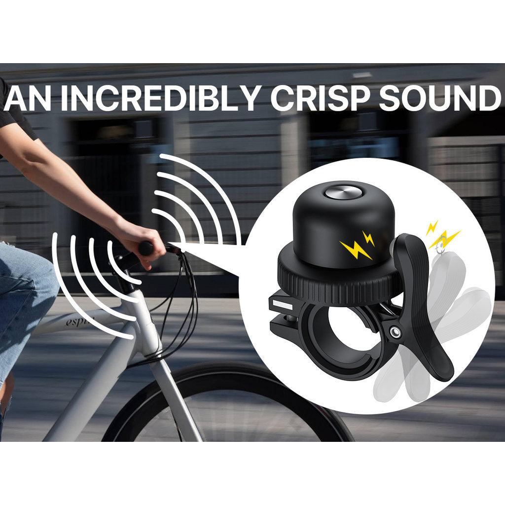 MiLi MiBell Copper Bicycle Anti-Loss Bell iOS - Black