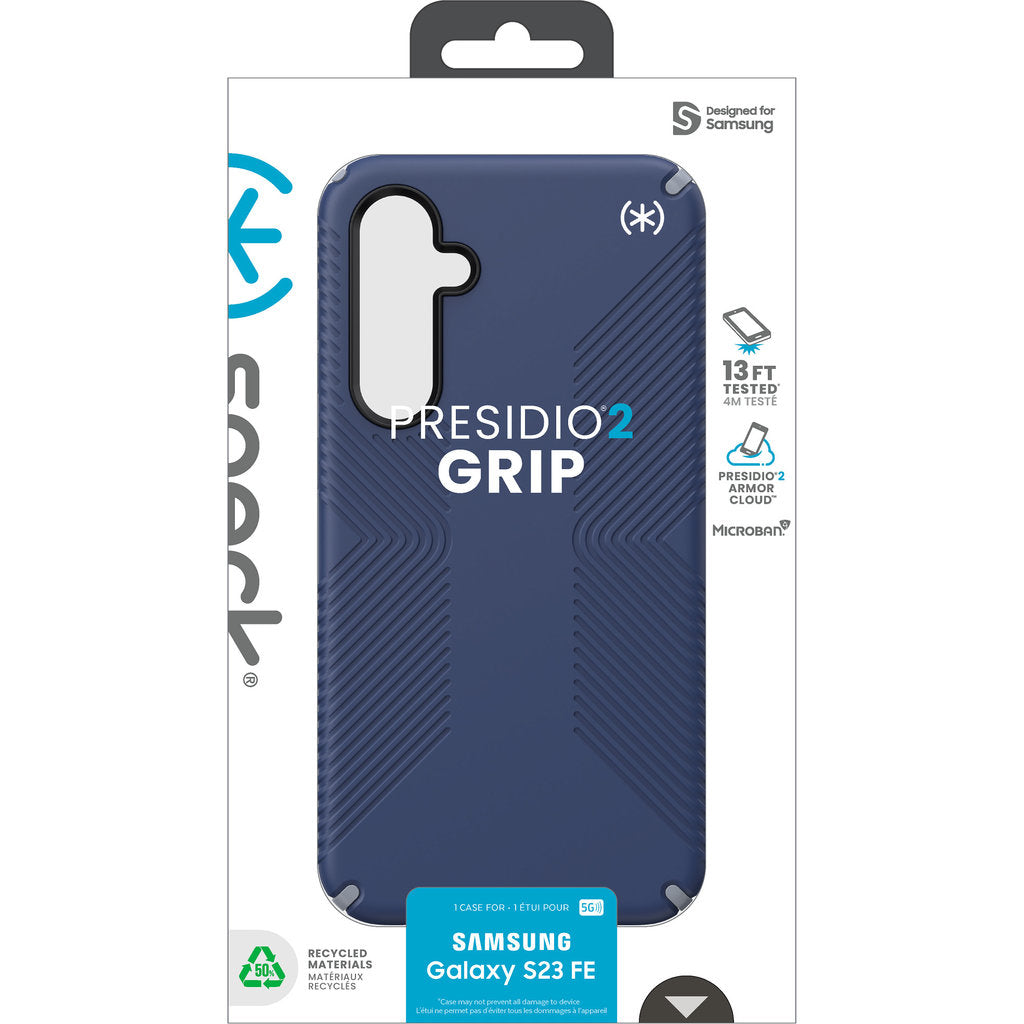 Speck Presidio2 Grip Samsung Galaxy S23 FE Blau - mit Microban