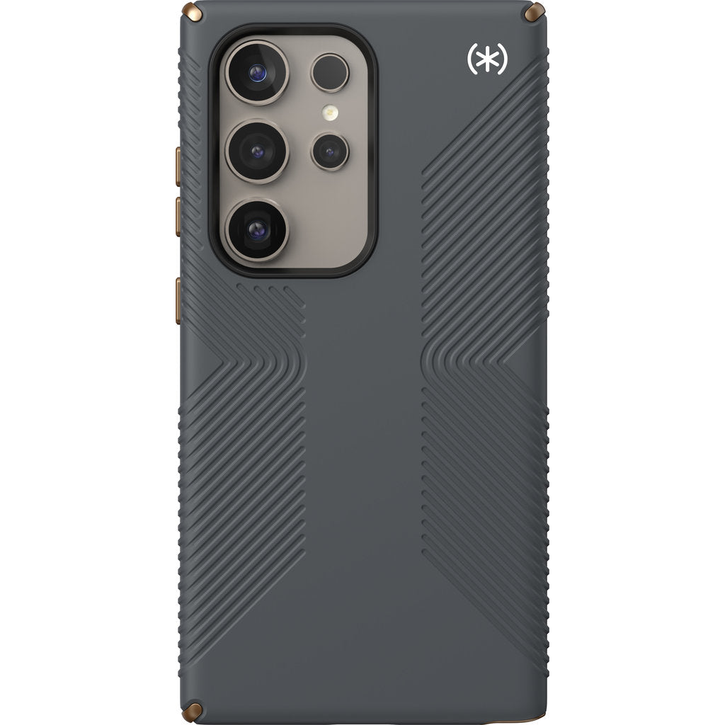 Speck Presidio2 Grip Samsung Galaxy S24 Ultra Charcoal Grey - with Microban