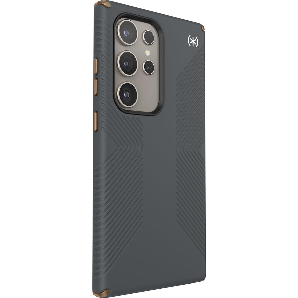 Speck Presidio2 Grip Samsung Galaxy S24 Ultra Charcoal Grey - with Microban