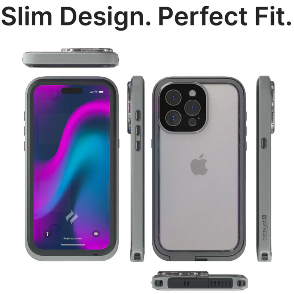 Catalyst Total Protection Case Apple iPhone 15 Pro Titanium Grey