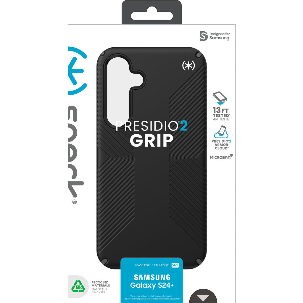 Speck Presidio2 Grip Samsung Galaxy S24 Plus Schwarz - mit Microban