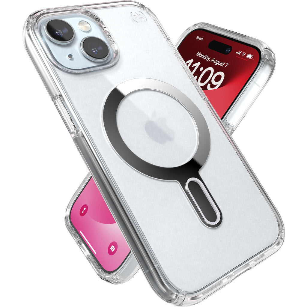 Speck Presidio Clear + ClickLock Apple iPhone 17e/16e/15/14/13 Clear -  with Microban