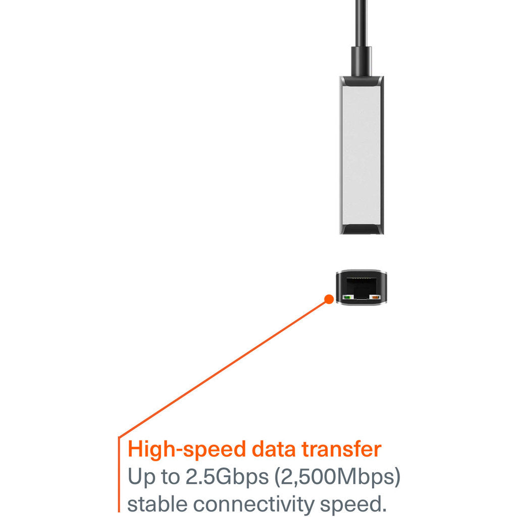 Cygnett Unite USB-C to 2.5Gbps Ethernet Adapter