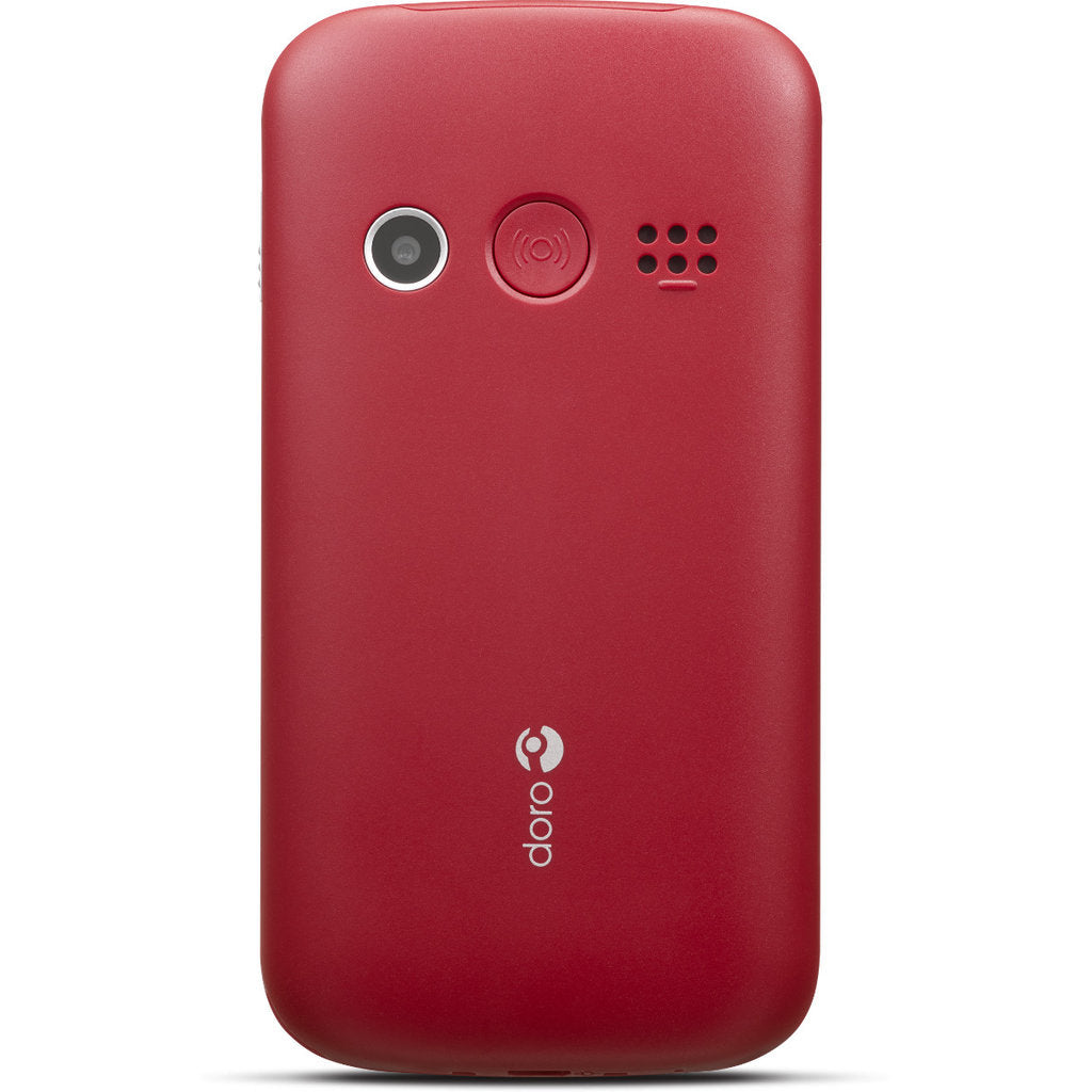 Doro 1380 2G Red + Cradle