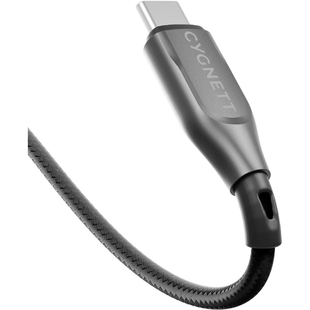 Cygnett Armoured Braided USB-C to USB Cable 2m Black
