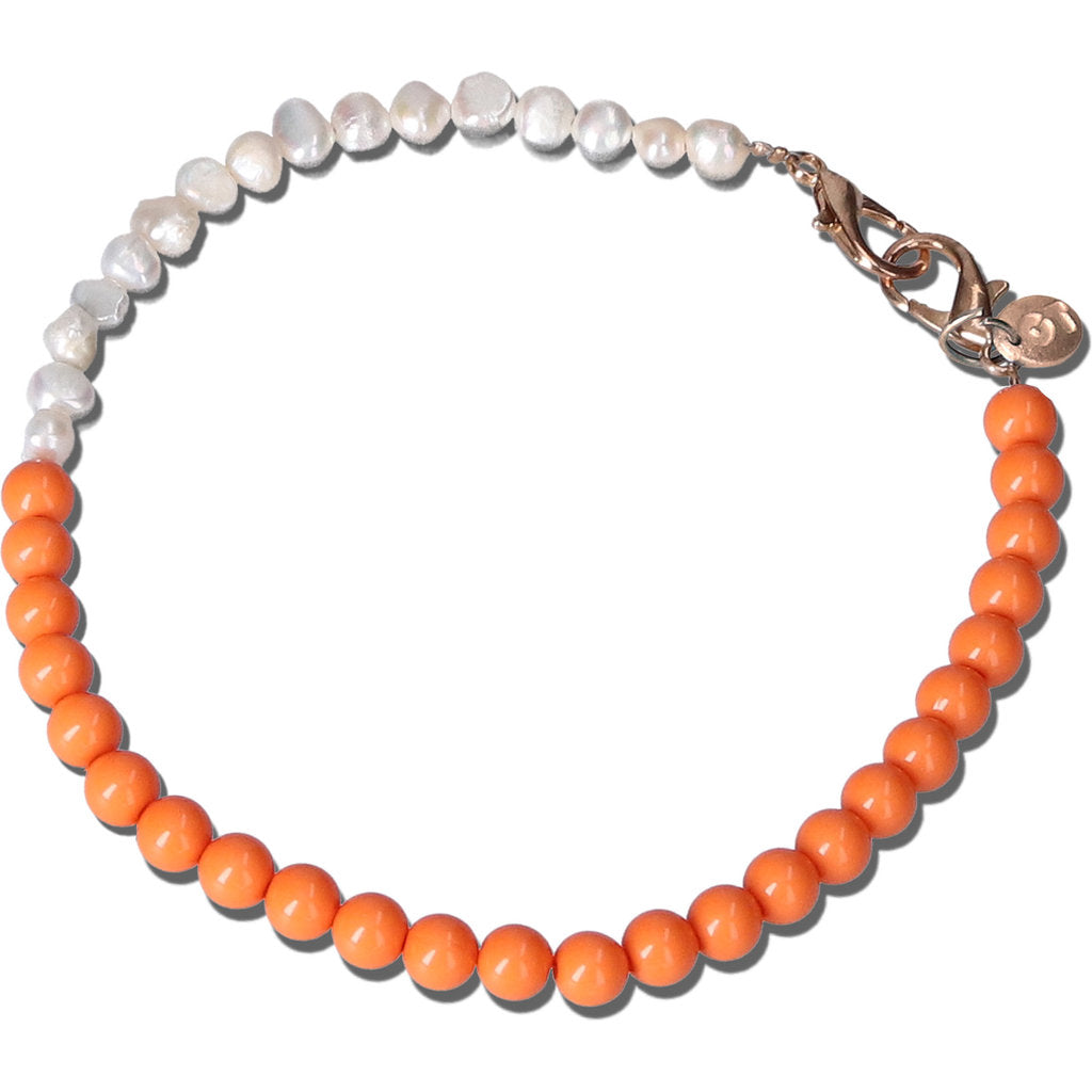 Casetastic Bracelet de poignet Perles - Orange (30cm)