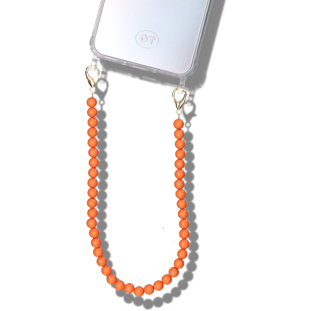Casetastic Wrist band Beads  - Orange (30cm)