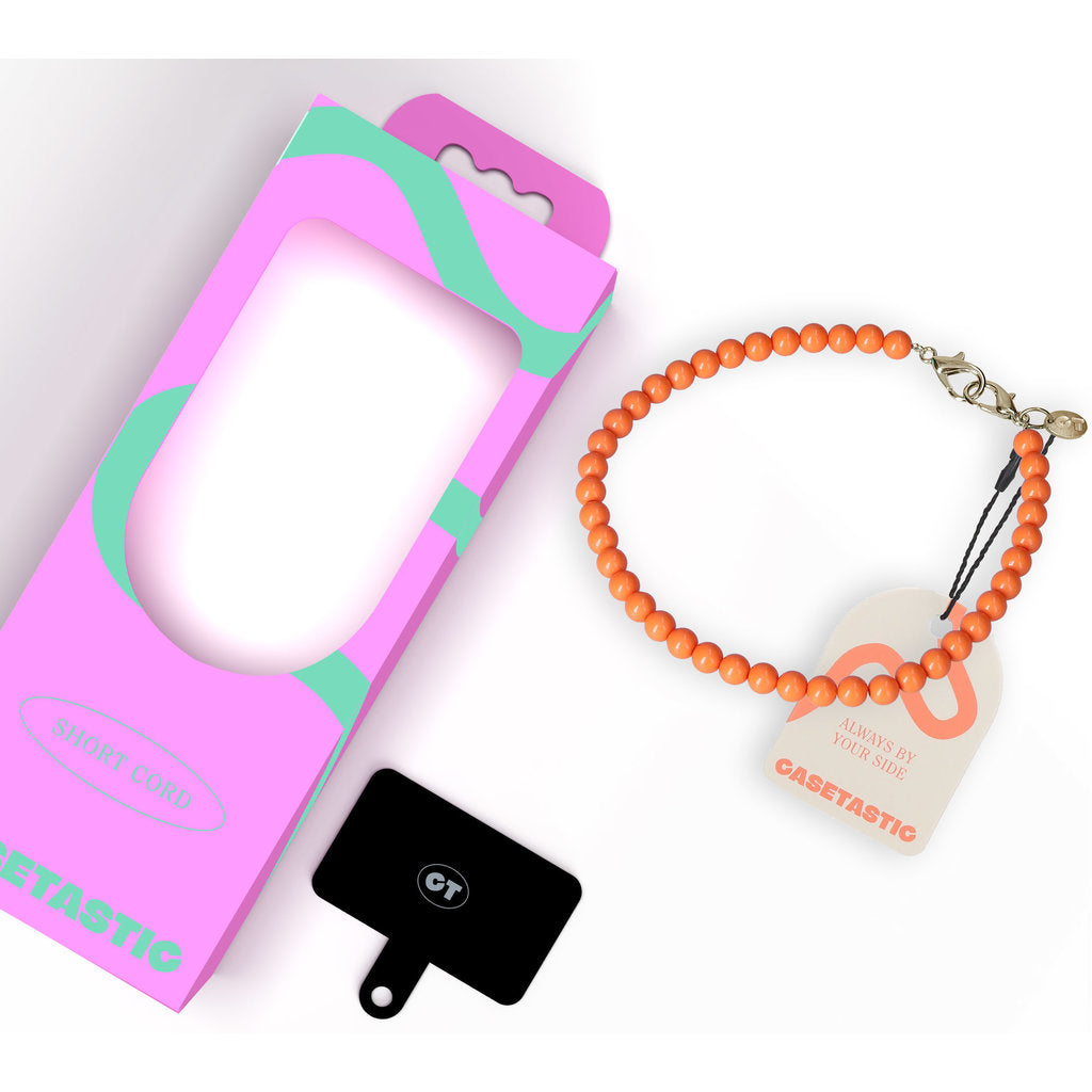 Casetastic Wrist band Beads  - Orange (30cm)