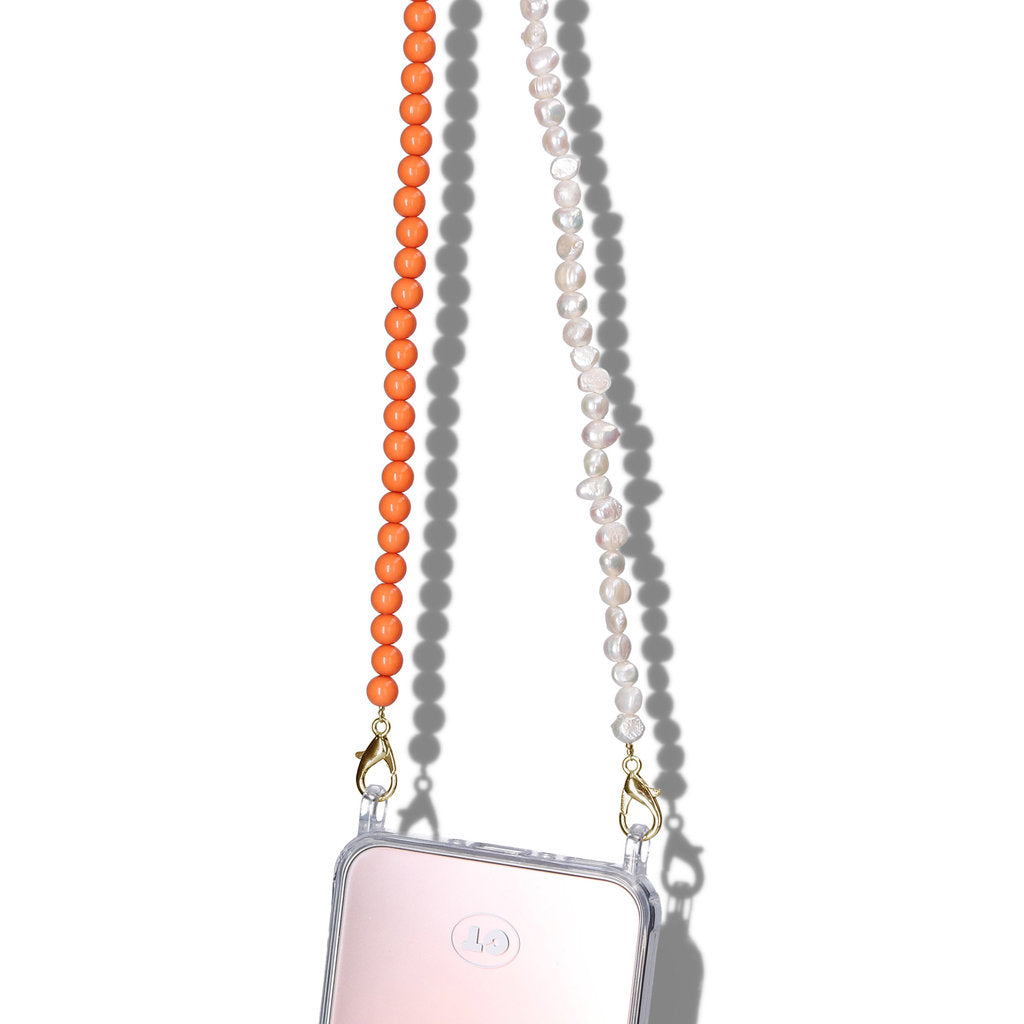 Casetastic Lanière Perles - Orange (125cm)