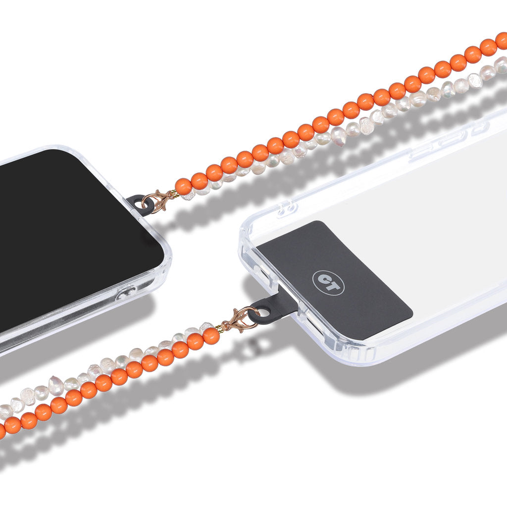 Casetastic Lanière Perles - Orange (125cm)