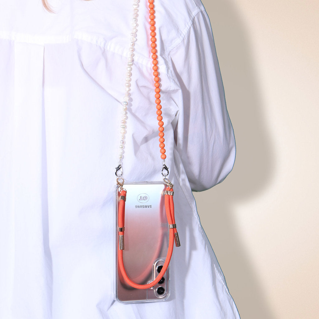 Casetastic Lanière Perles - Orange (125cm)