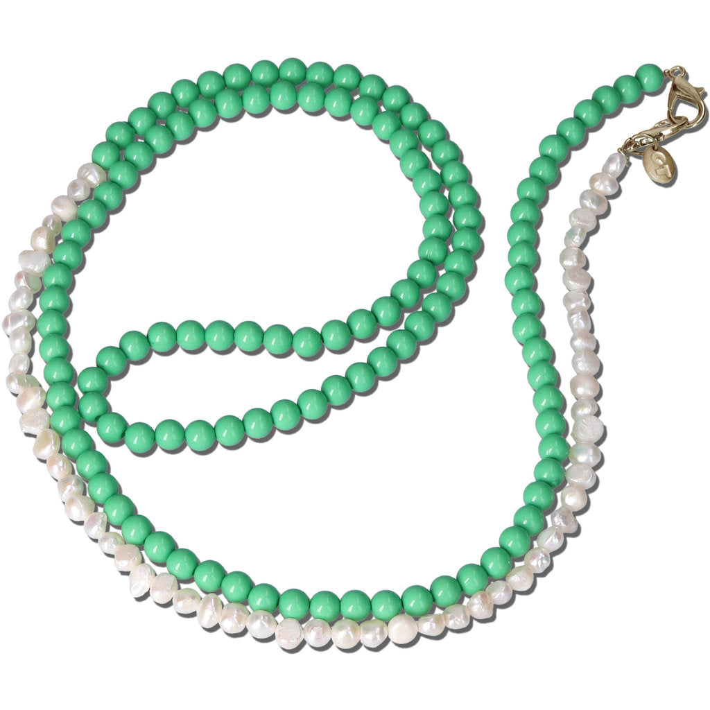 Casetastic Lanyard Beads and Pearls - Green (125cm)