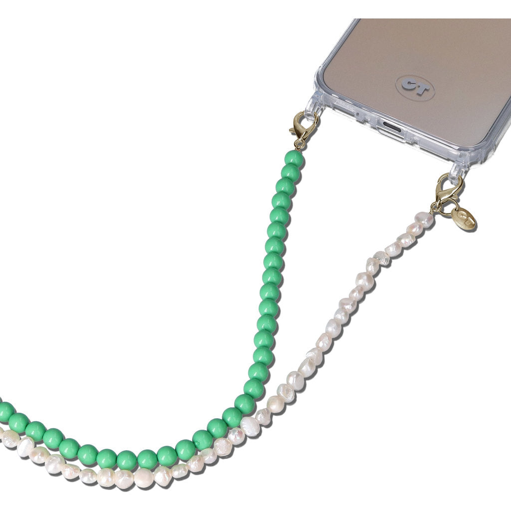 Casetastic Lanyard Beads and Pearls - Green (125cm)
