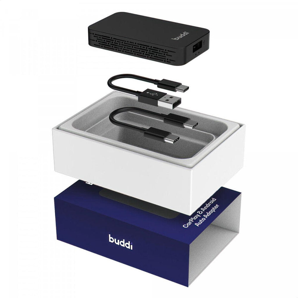 Buddi Play 2 Bluetooth Adapter Apple Carplay & Android Auto