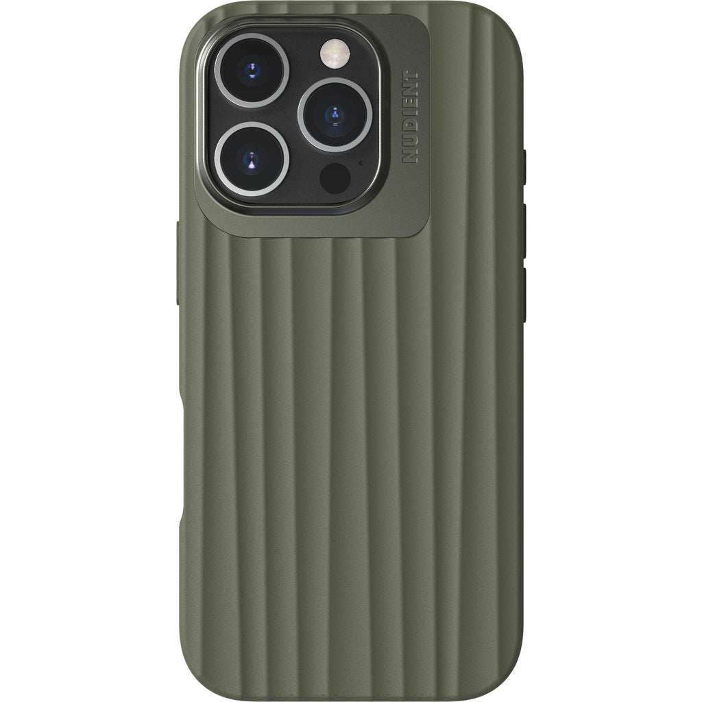 Nudient Bold MagSafe Case Apple iPhone 16 Pro Olive Green