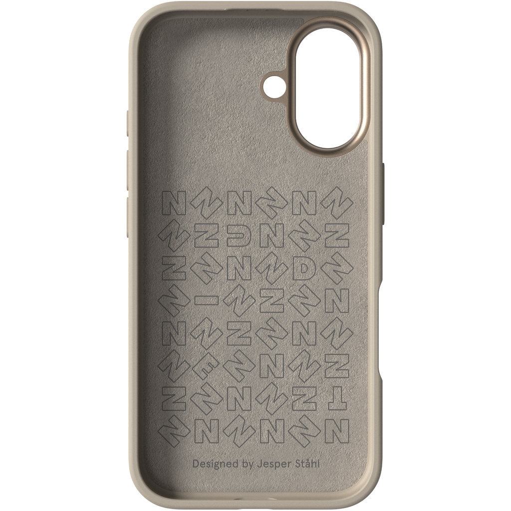 Nudient Bold MagSafe Case Apple iPhone 16 Leinen Beige