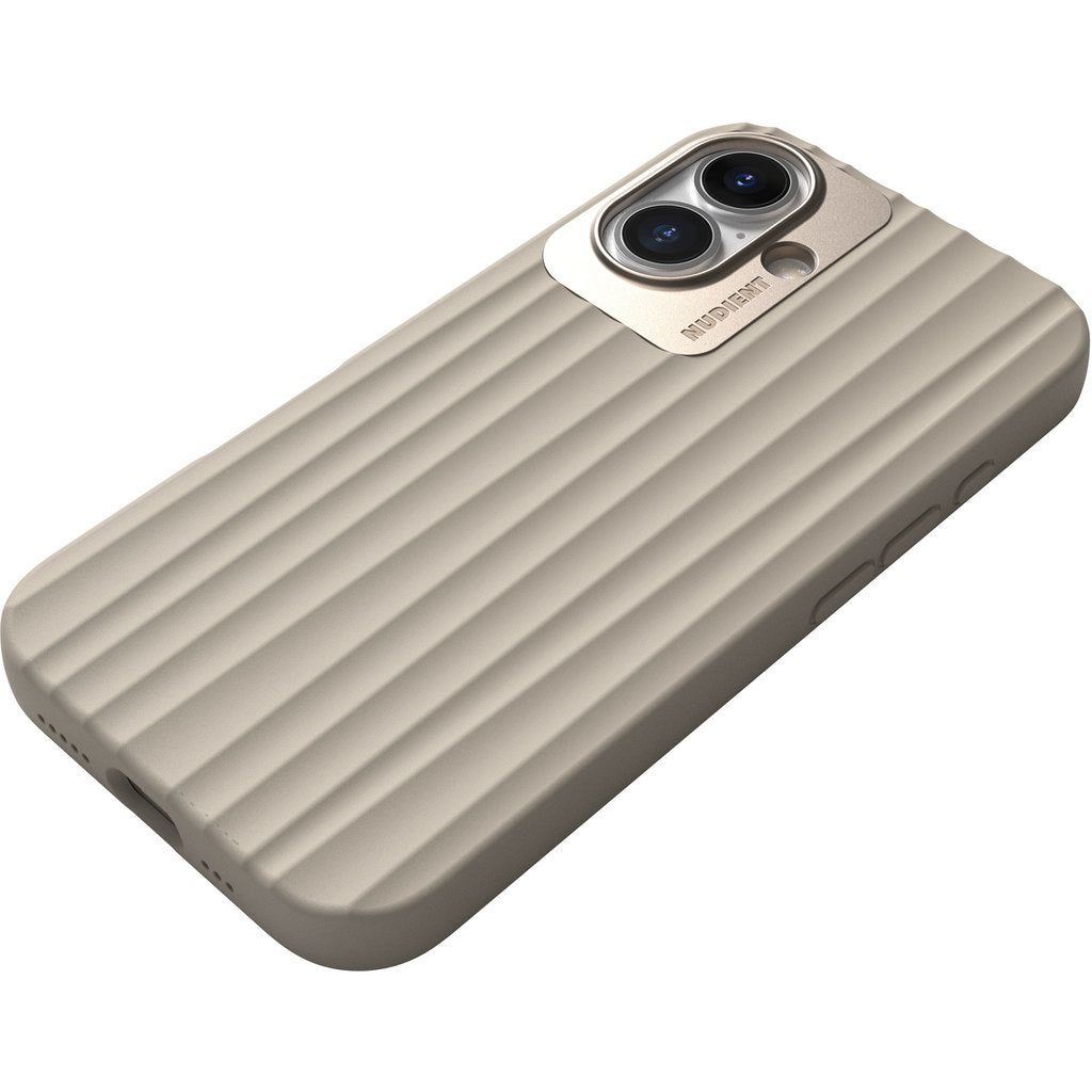 Nudient Bold MagSafe Case Apple iPhone 16 Leinen Beige