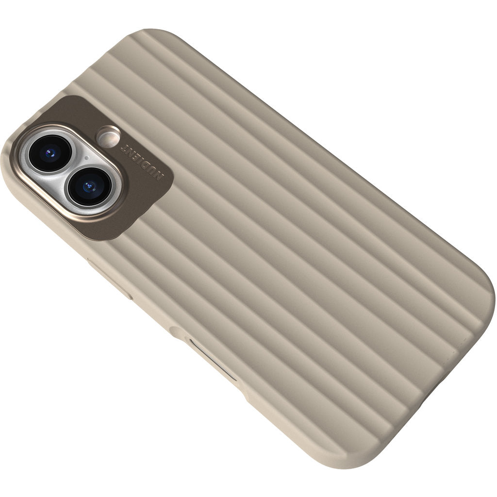 Nudient Bold MagSafe Case Apple iPhone 16 Leinen Beige