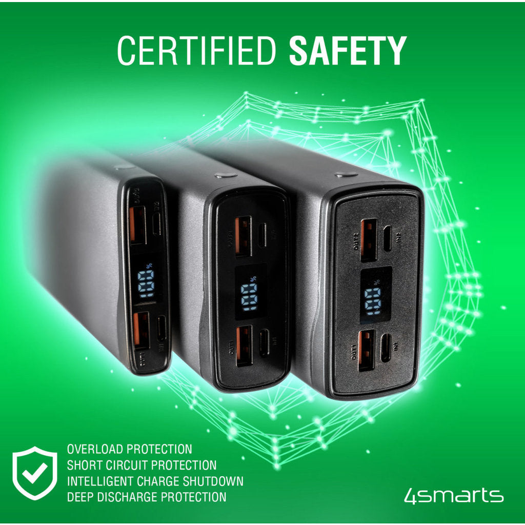 4Smarts Powerbank VoltHub Pro 10.000 mAh QC/PD 22.5W Black