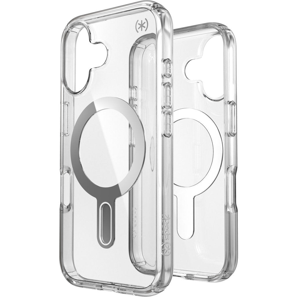 Speck Presidio Perfect Clear + ClickLock Apple iPhone 16 Clear -  with Microban