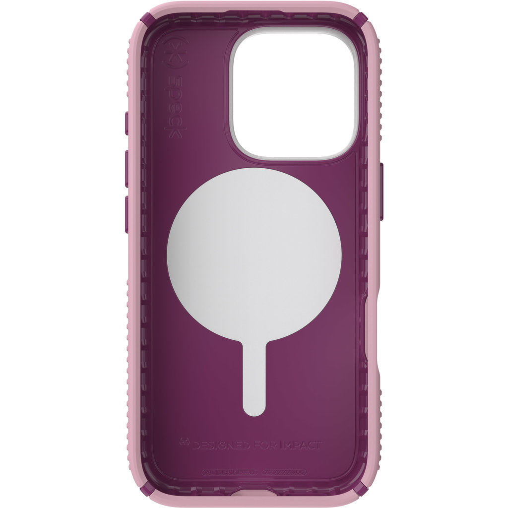 Speck Presidio2 Grip + ClickLock Apple iPhone 16 Pro Wednesday Pink - avec Microban