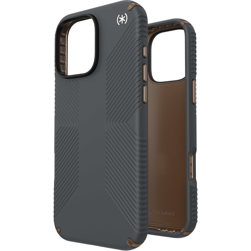 Speck Presidio2 Grip Apple iPhone 16 Pro Max Charcoal Grey -  with Microban