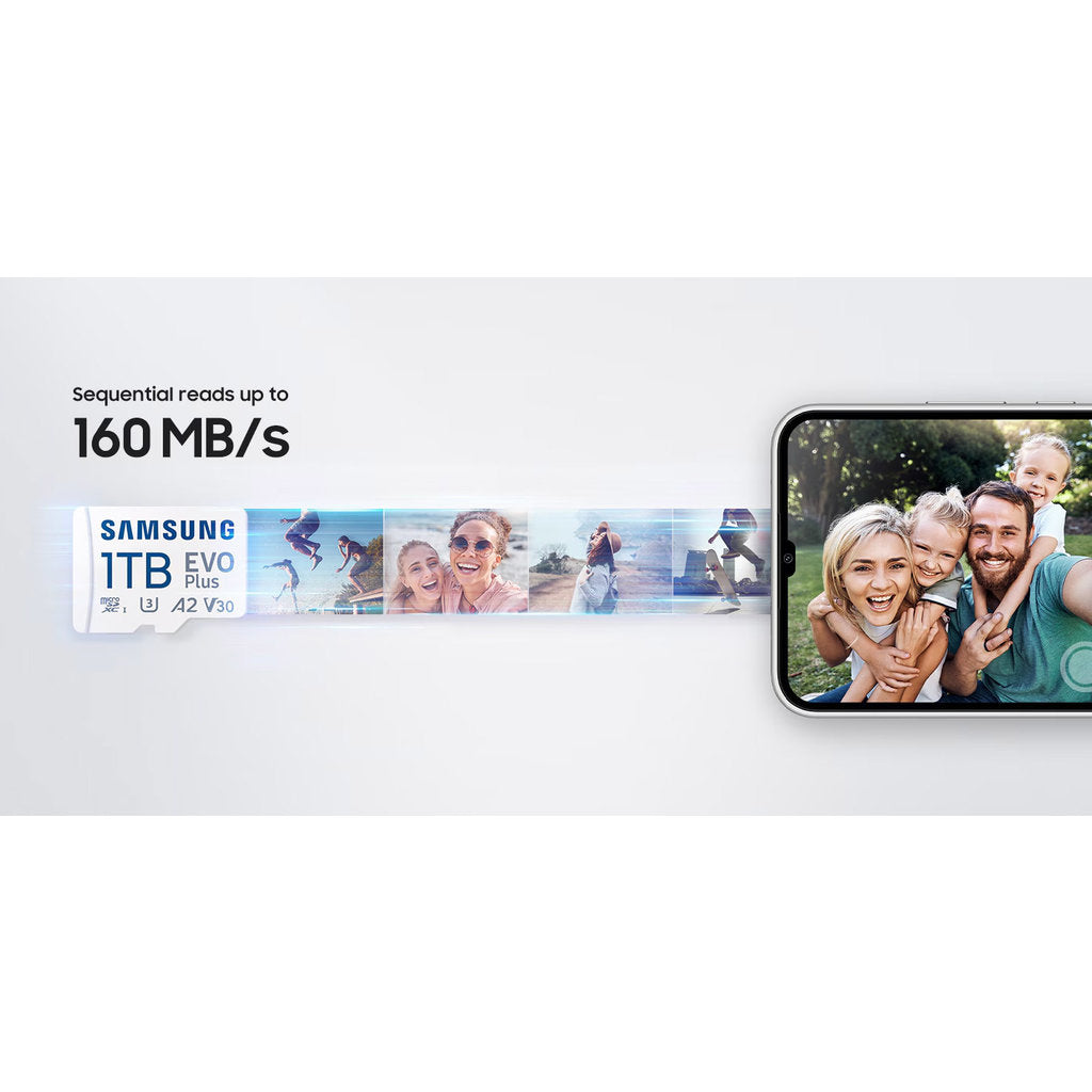 Samsung MicroSD EVO Plus (2024) 64GB + Adapter (160MB/s Class 10)
