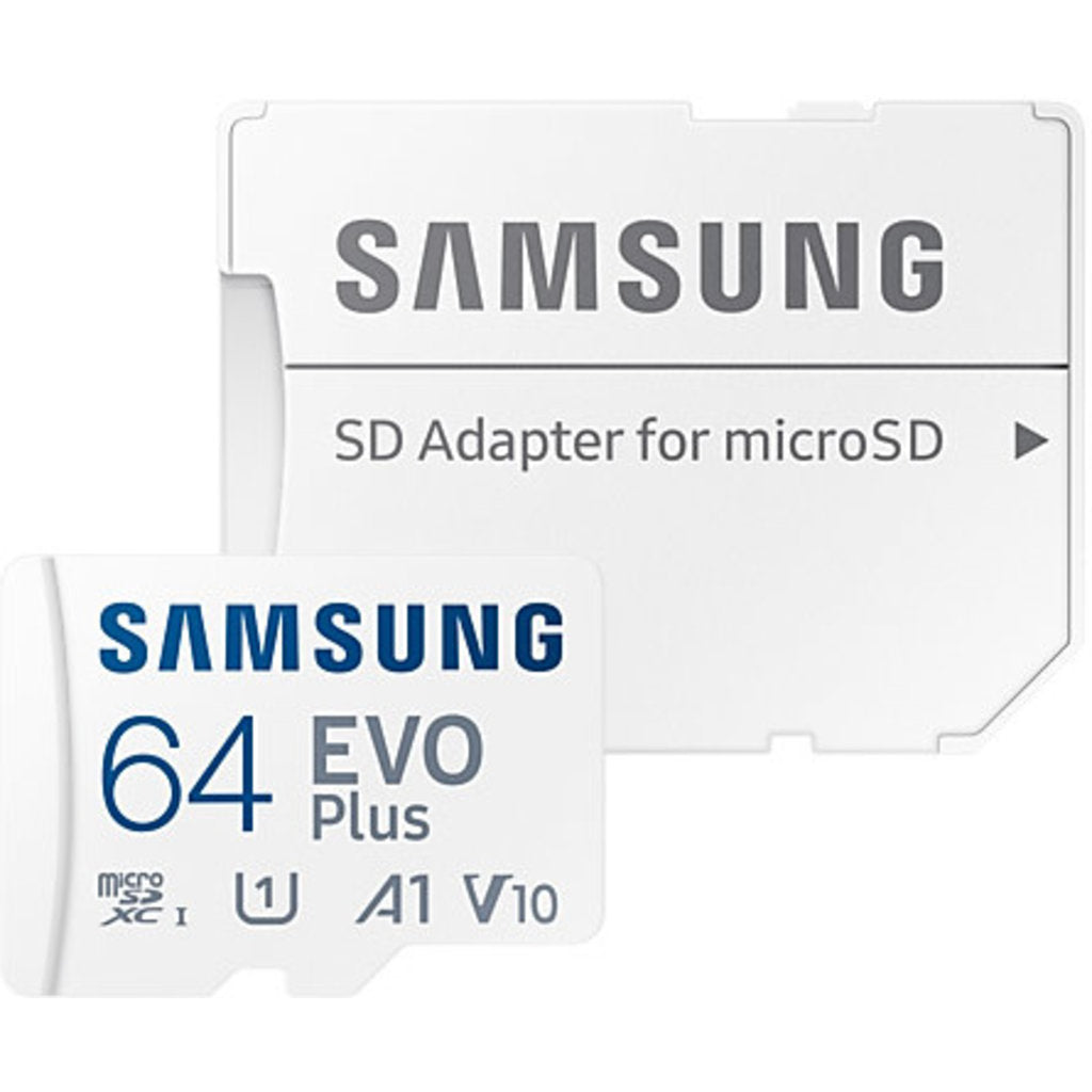 Samsung MicroSD EVO Plus (2024) 64GB + Adapter (160MB/s Class 10)