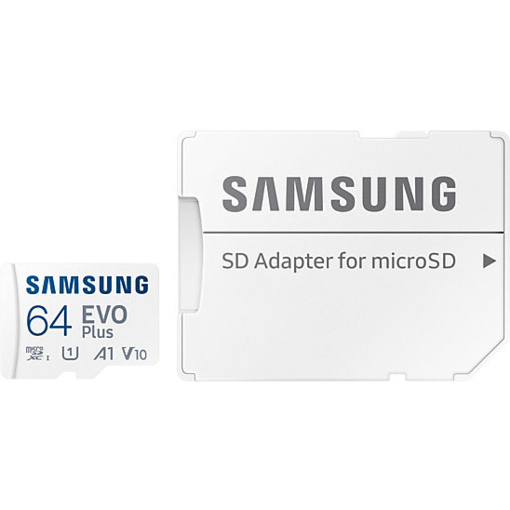 Samsung MicroSD EVO Plus (2024) 64GB + Adapter (160MB/s Class 10)