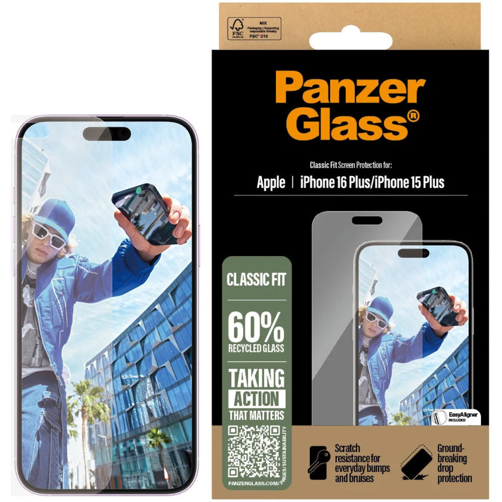 PanzerGlass Apple iPhone 16 Plus/15 Plus – Classic Fit