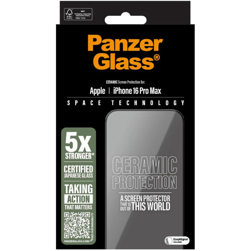 Panzerglass Ceramic Apple iPhone 16 Pro Max - Ultra-Wide Fit