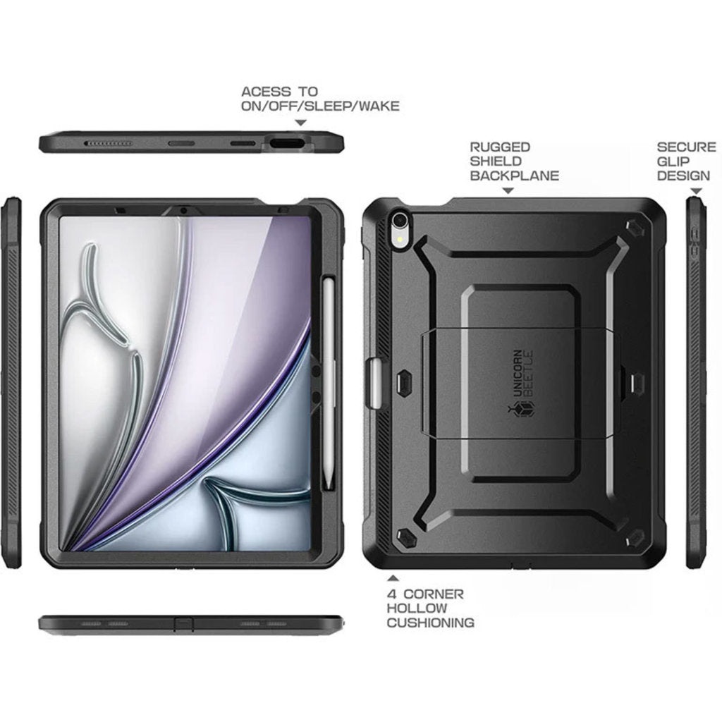 Supcase Unicorn Beetle Pro Apple iPad Air 11 (2024-2026) Black