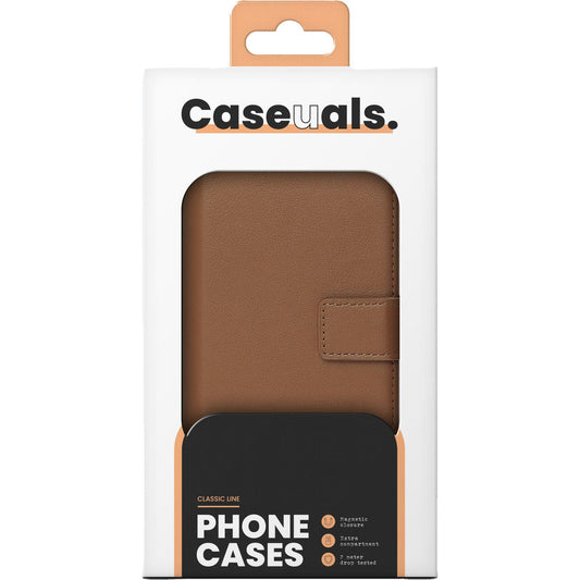 Caseuals 2-in-1 Bookcase MagSafe Apple iPhone 15 Pro Brown