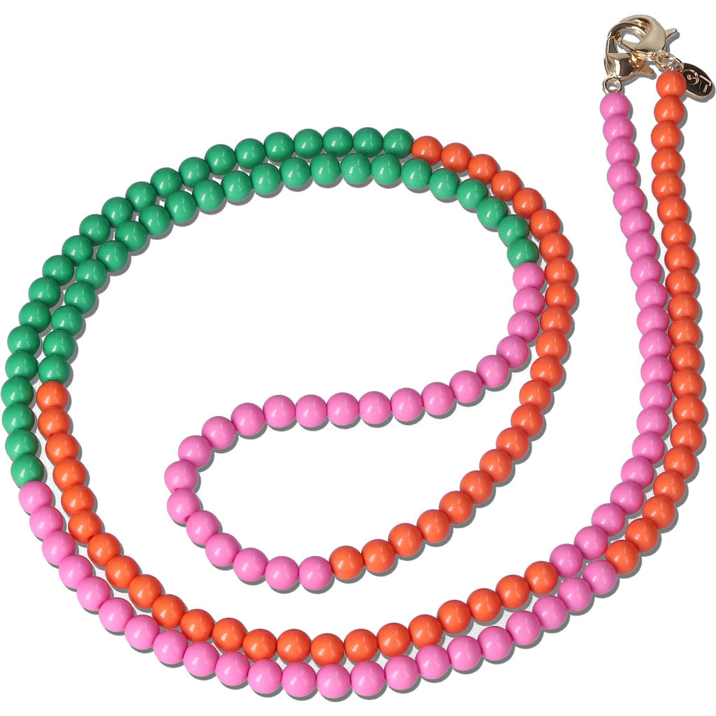 Casetastic Lanyard Beads - Orange/Pink/Green(125cm)
