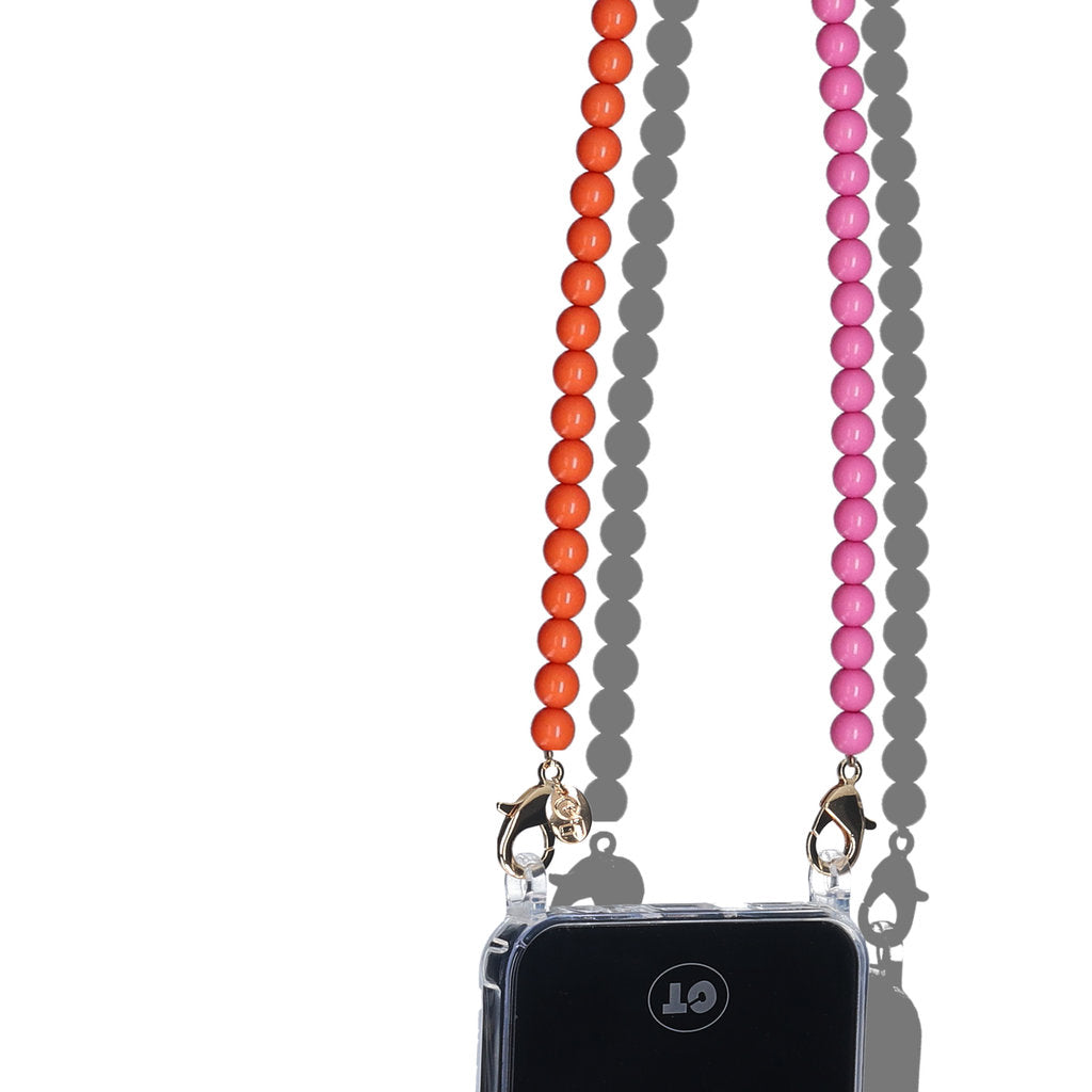 Casetastic Lanyard Beads - Orange/Pink/Green(125cm)
