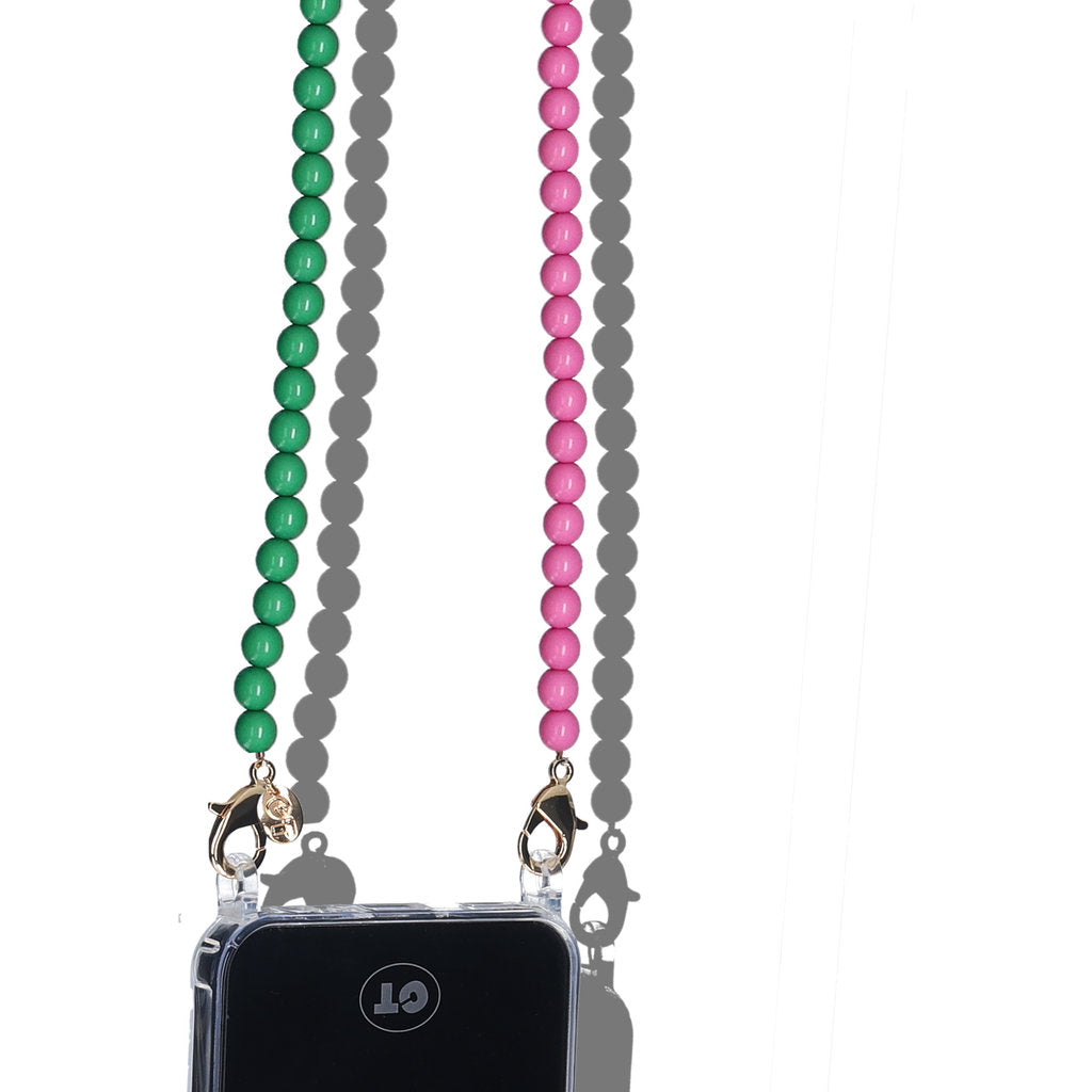 Casetastic Lanyard Beads - Blue/Pink/Green(125cm)