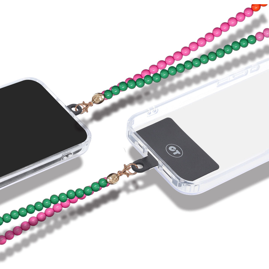 Casetastic Lanyard Beads - Blue/Pink/Green(125cm)