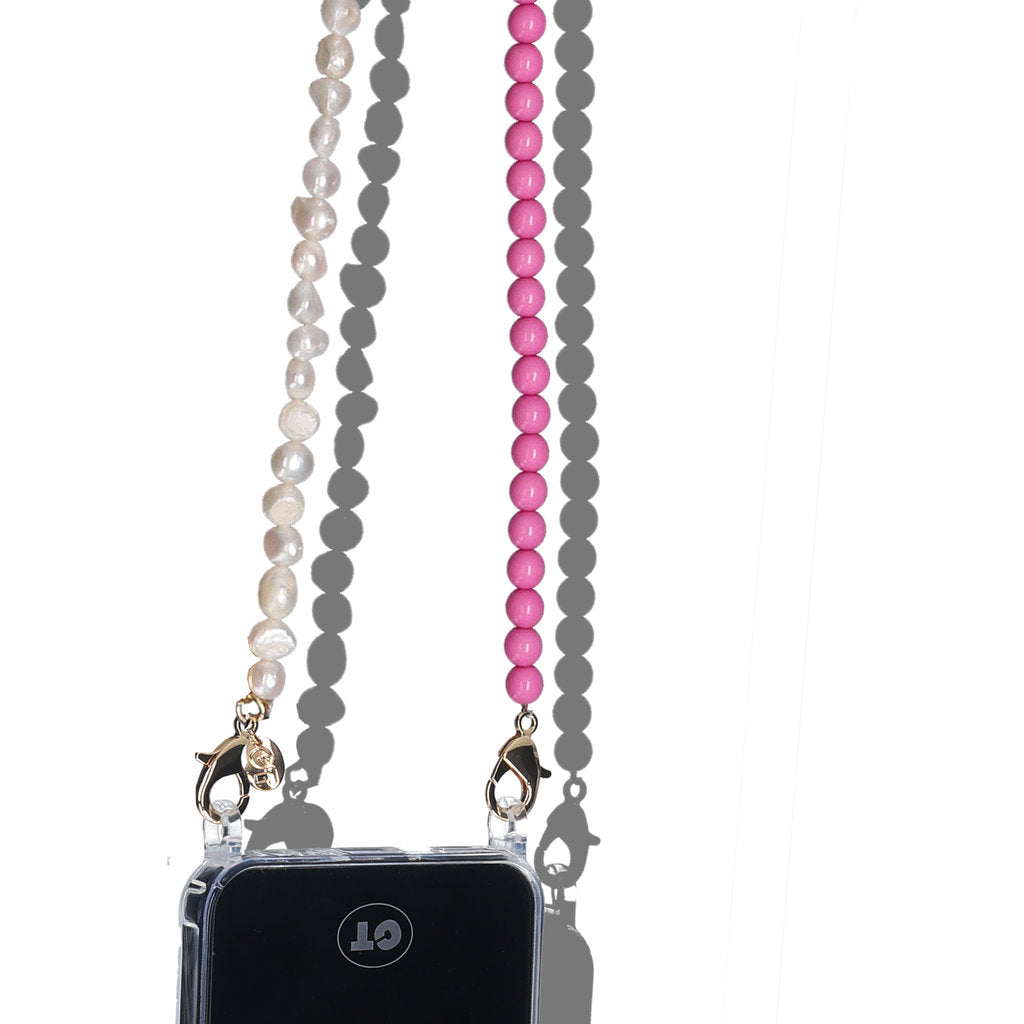 Casetastic Lanyard Beads and Pearls - Green/Pink/Orange(125cm)