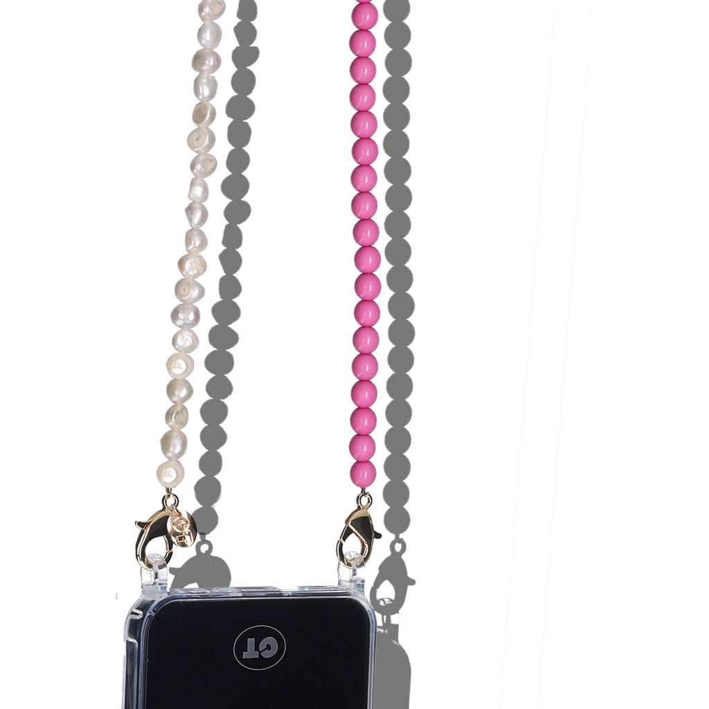 Casetastic Lanyard Beads and Pearls - Green/Pink/Blue(125cm)